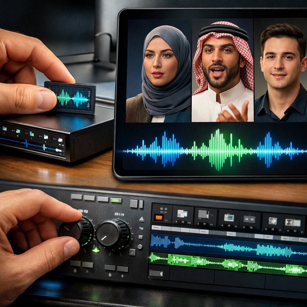 AI Video Creation Platform - نظام استنساخ الصوت والتحكم في التعبيرات العاطفية للفيديوهات العربية