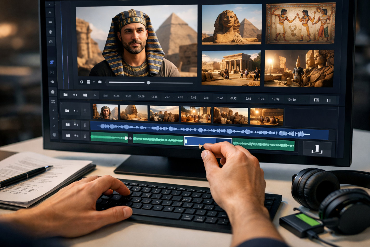 AI Video Creation Platform - صناع محتوى YouTube يستخدمون منصة الذكاء الاصطناعي لإنشاء أفلام وثائقية احترافية بسرعة